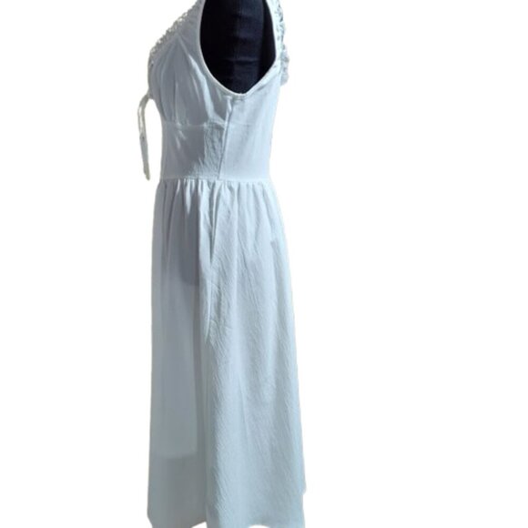 SHEIN MOD Pap 21 Raccolta Carta Women's Size Small Size 4 White Summer Dress NWT - Picture 3 of 11